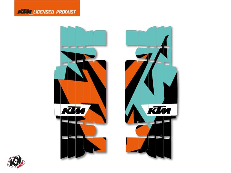 kit graphique grilles de radiateur gravity ktm sx-sxf 2016-2017 vert