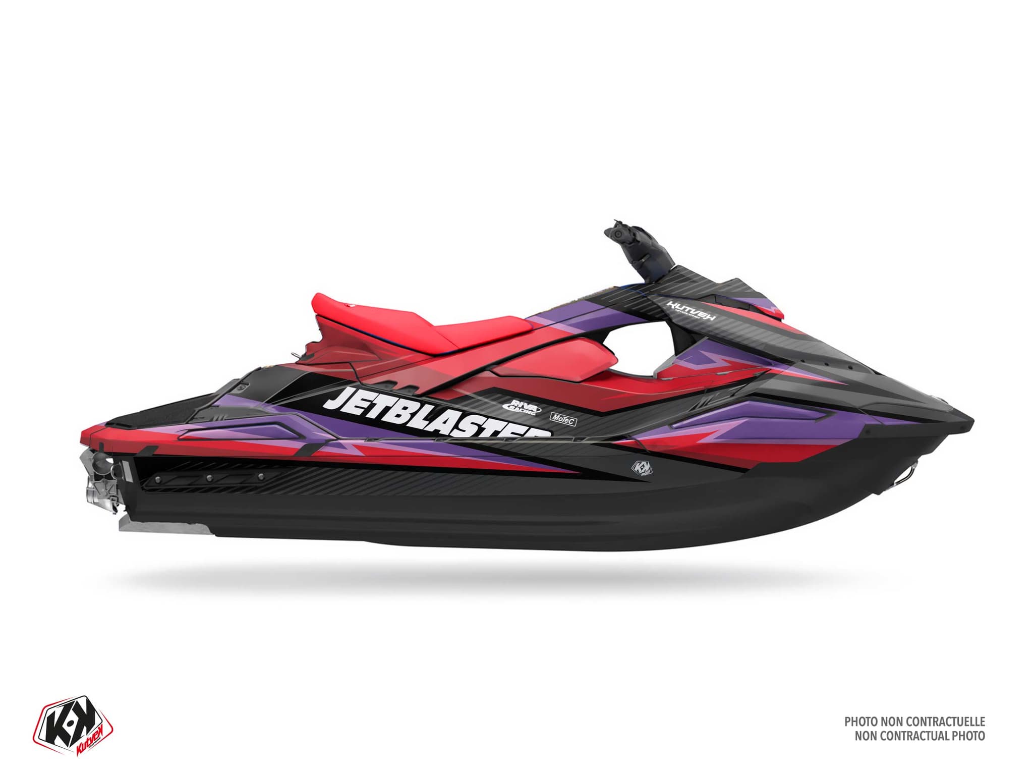 Graphic Kit Grid Red Jet Ski Yamaha Jet Blaster