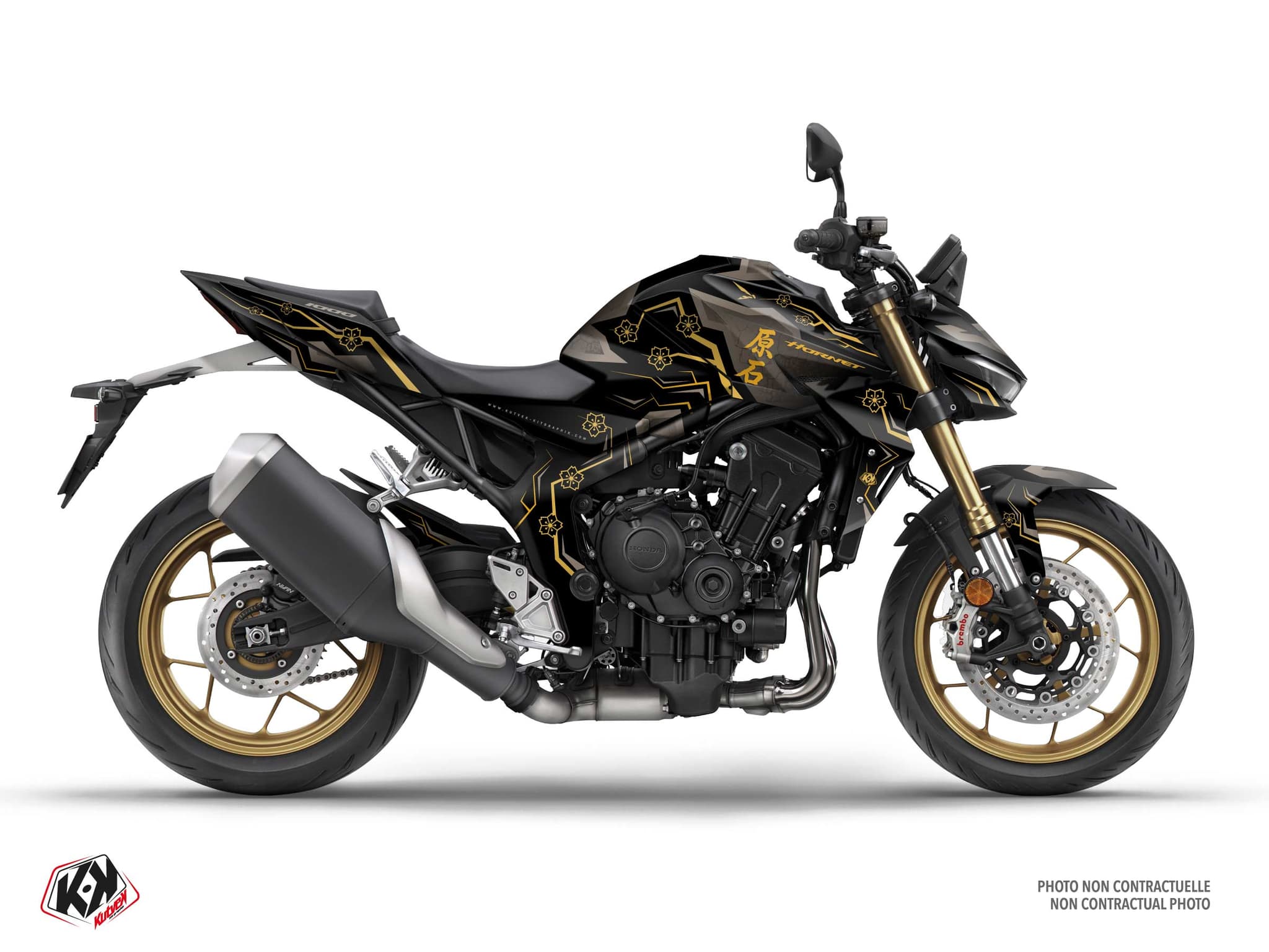 kit graphique moto honda cb 1000 hornet hanami noir