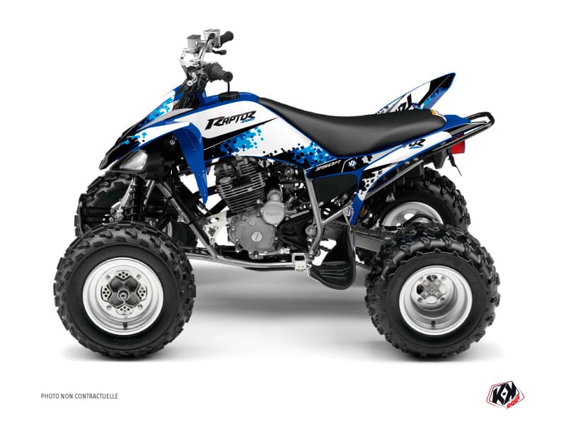 kit graphique quad yamaha raptor 250 hangtown bleu