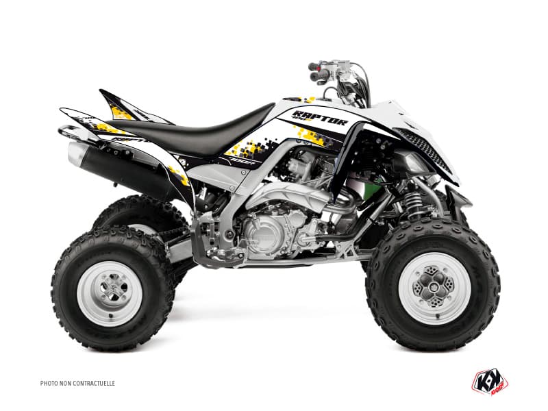 Kit Graphique Quad Hangtown Yamaha 700 Raptor Jaune 60th Anniversary