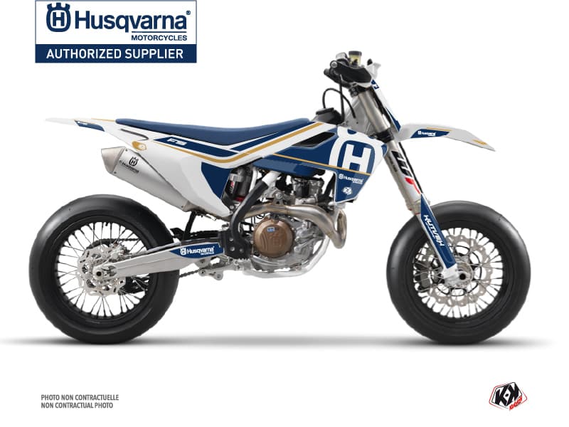 deko-set moto-cross heritage husqvarna 450 fs weiß | Husqvarna | Kutvek