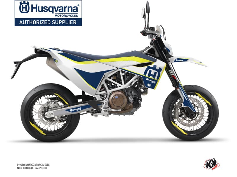 kit graphique moto husqvarna supermoto 701 heritage jaune | Husqvarna | Kutvek