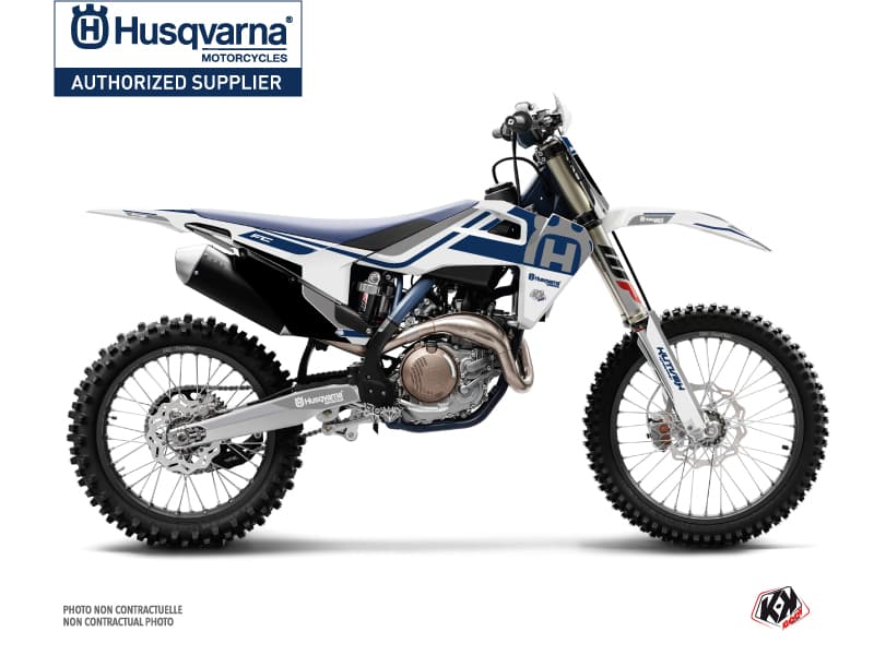 kit graphique motocross husqvarna fc 250 heritage blanc gris | Husqvarna | Kutvek