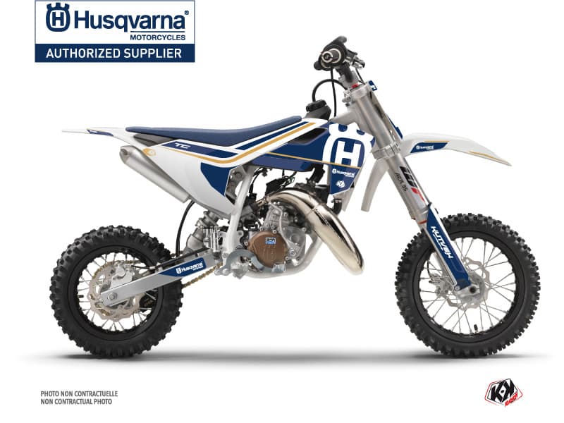 kit graphique motocross husqvarna tc 50 heritage blanc | Husqvarna | Kutvek