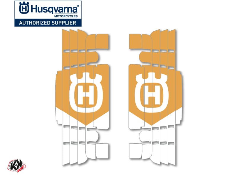kit graphique grilles de radiateur heritage husqvarna tc-fc 2016-2017 blanc