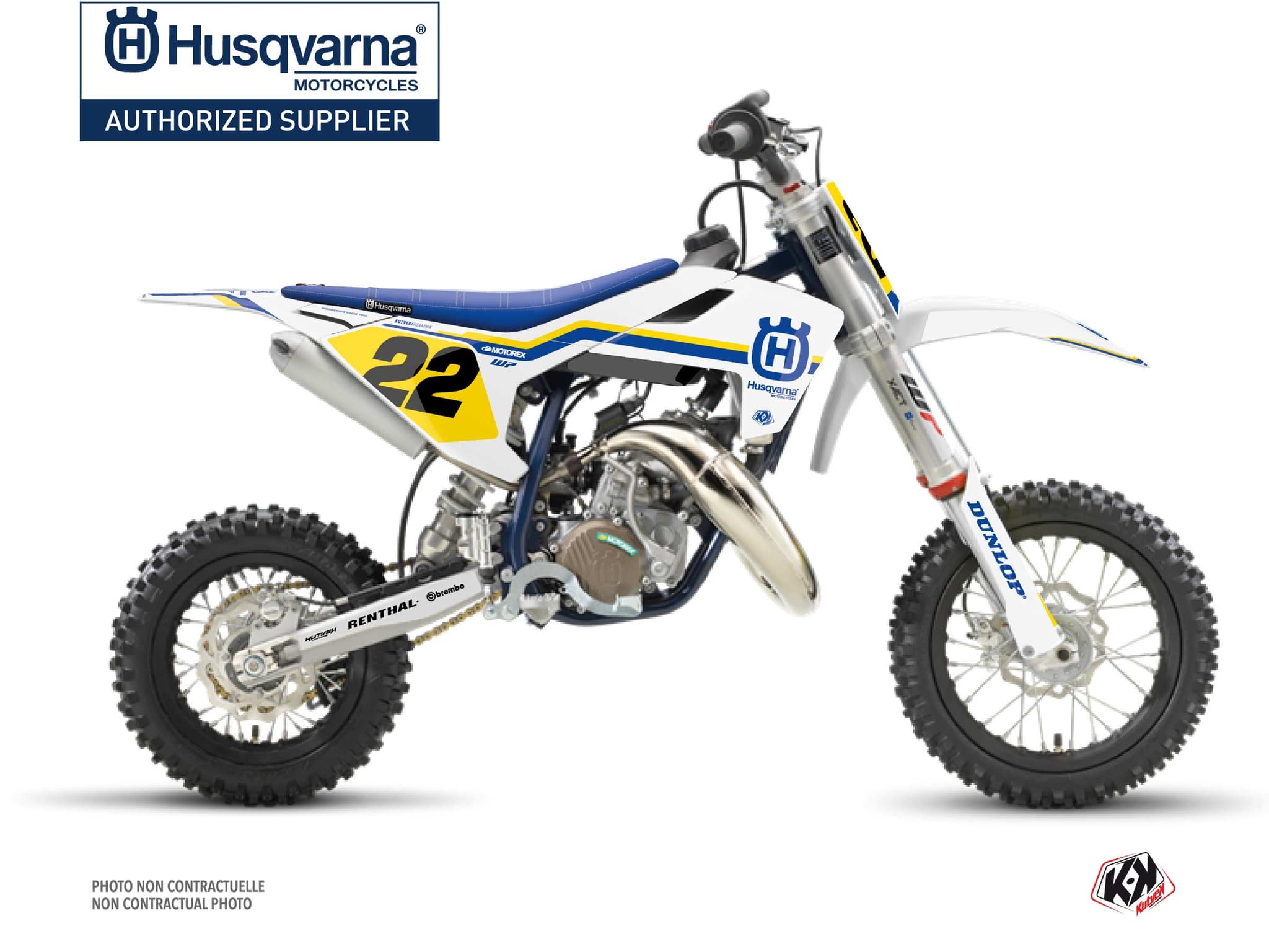 kit graphique motocross husqvarna tc 50 heritage k23