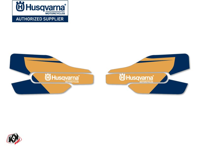 kit graphique stickers de protège mains heritage motocross husqvarna tc-fc blanc
