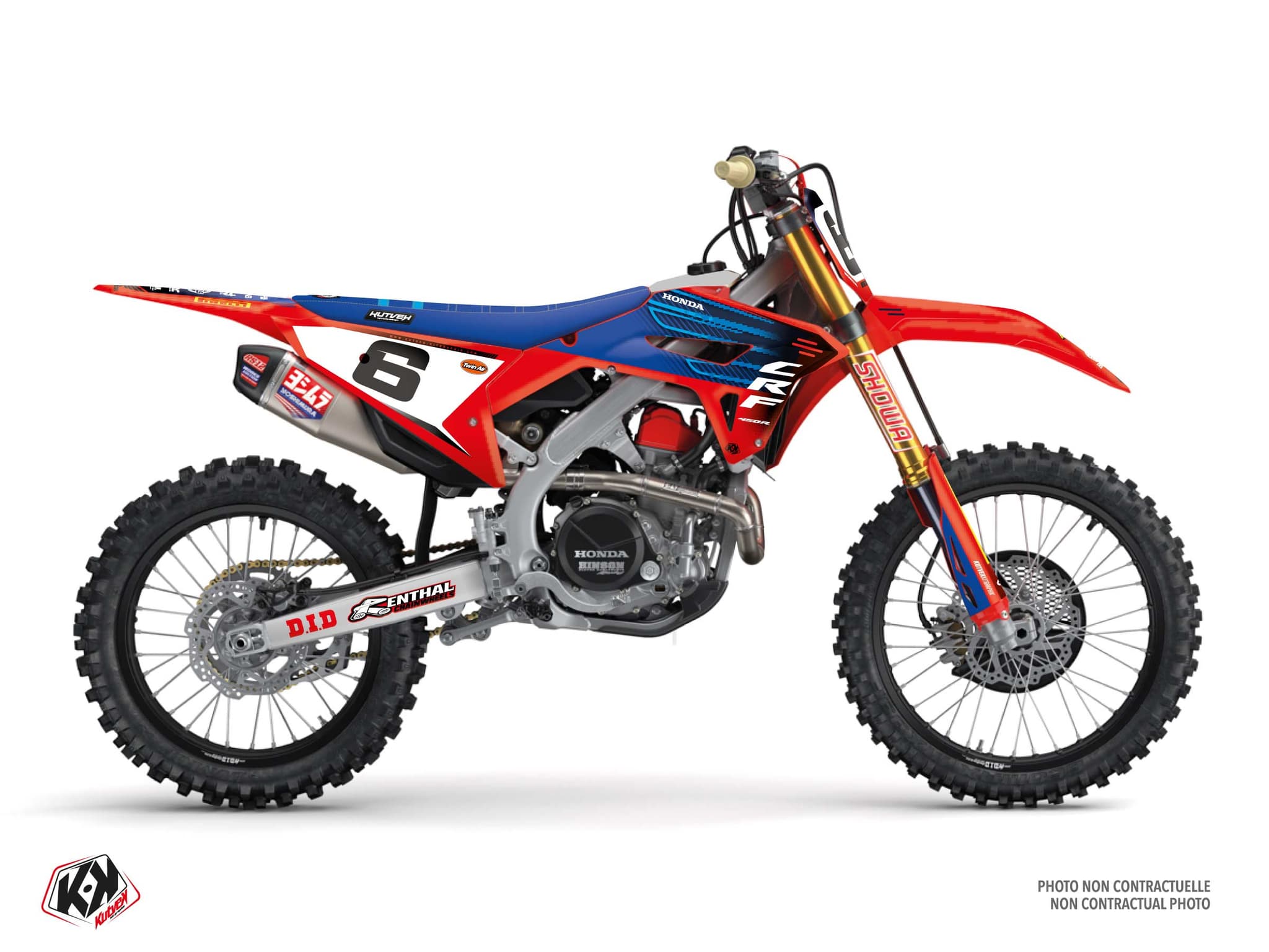 Graphic Kit Dirt Bike Honda CRF 450 R Hill Blue