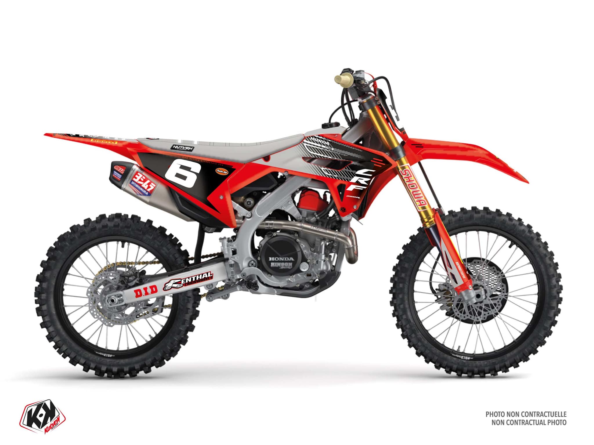 kit graphique motocross honda crf 250 r hill gris