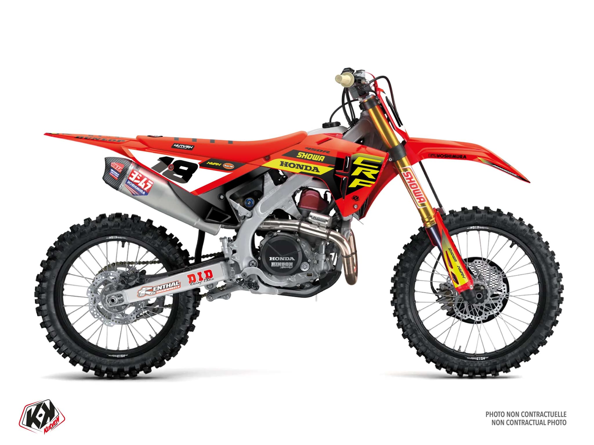 Graphic Kit Holeshot Red-Yellow Dirt Bike Honda CRF 450 R