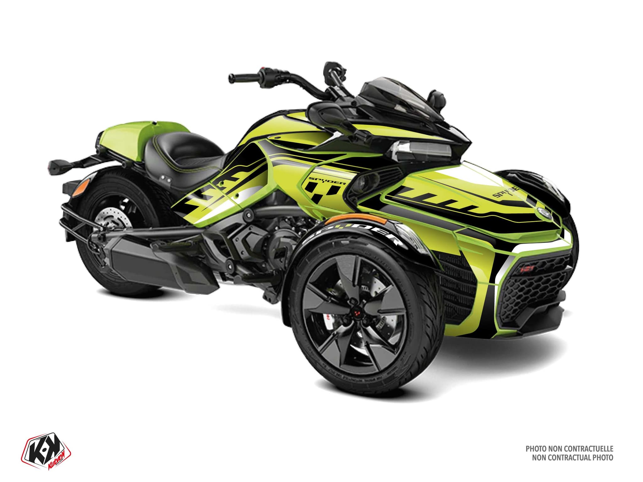 kit graphique horizon vert hybride can-am spyder f3