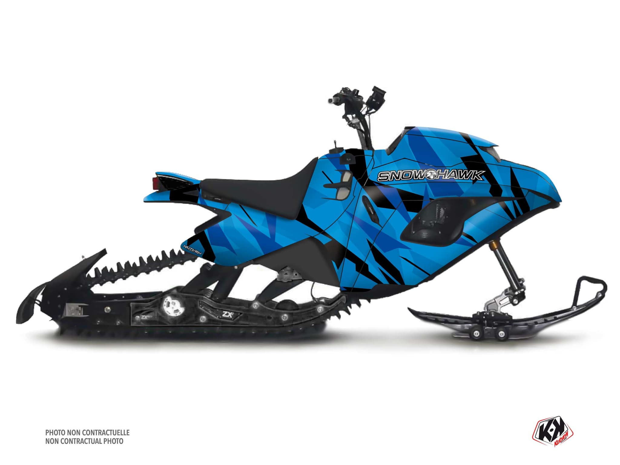 kit de decoração motoneige snow hawk mst icecamo vermelho