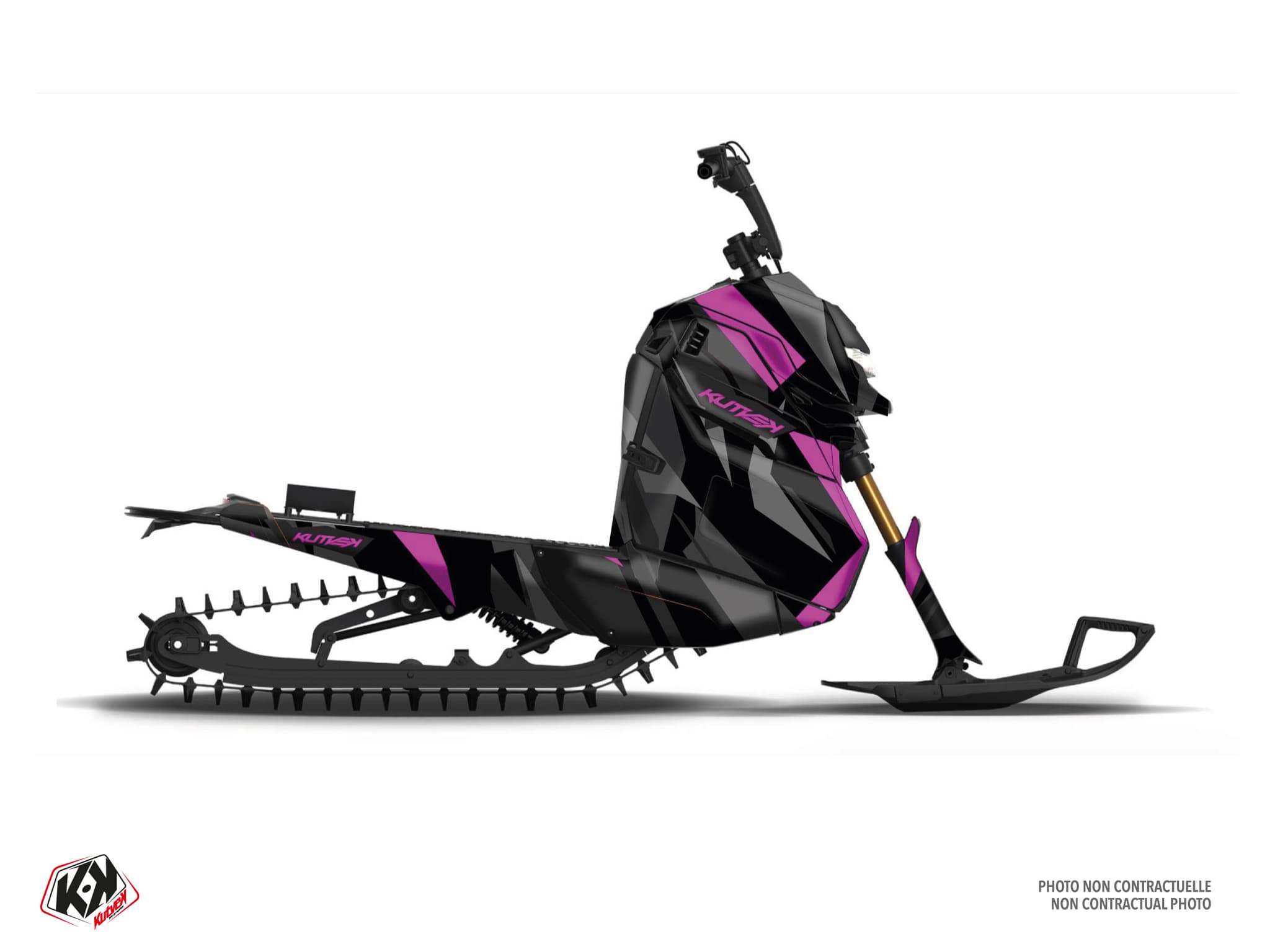 snowmobile widescape ws 250 icecamo pink graphic kit