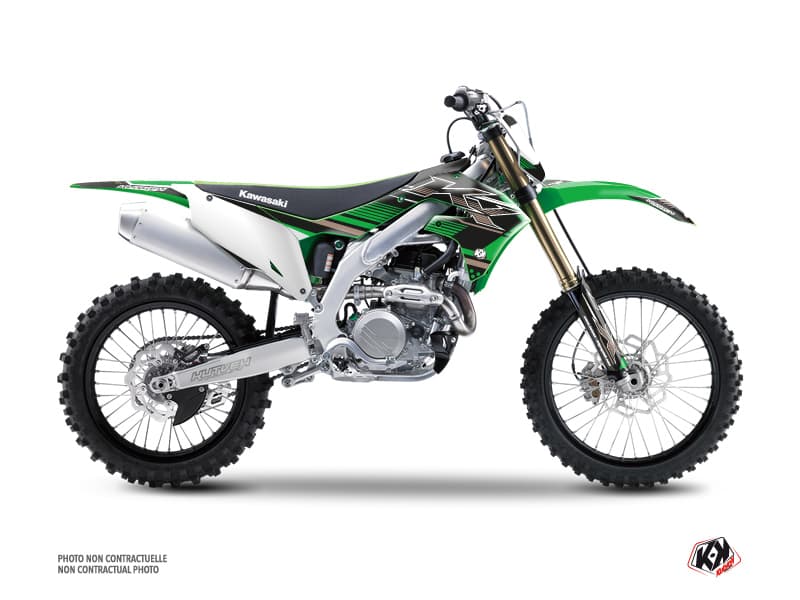 Kit graphique Moto Cross Impact Kawasaki 450 KXF Vert