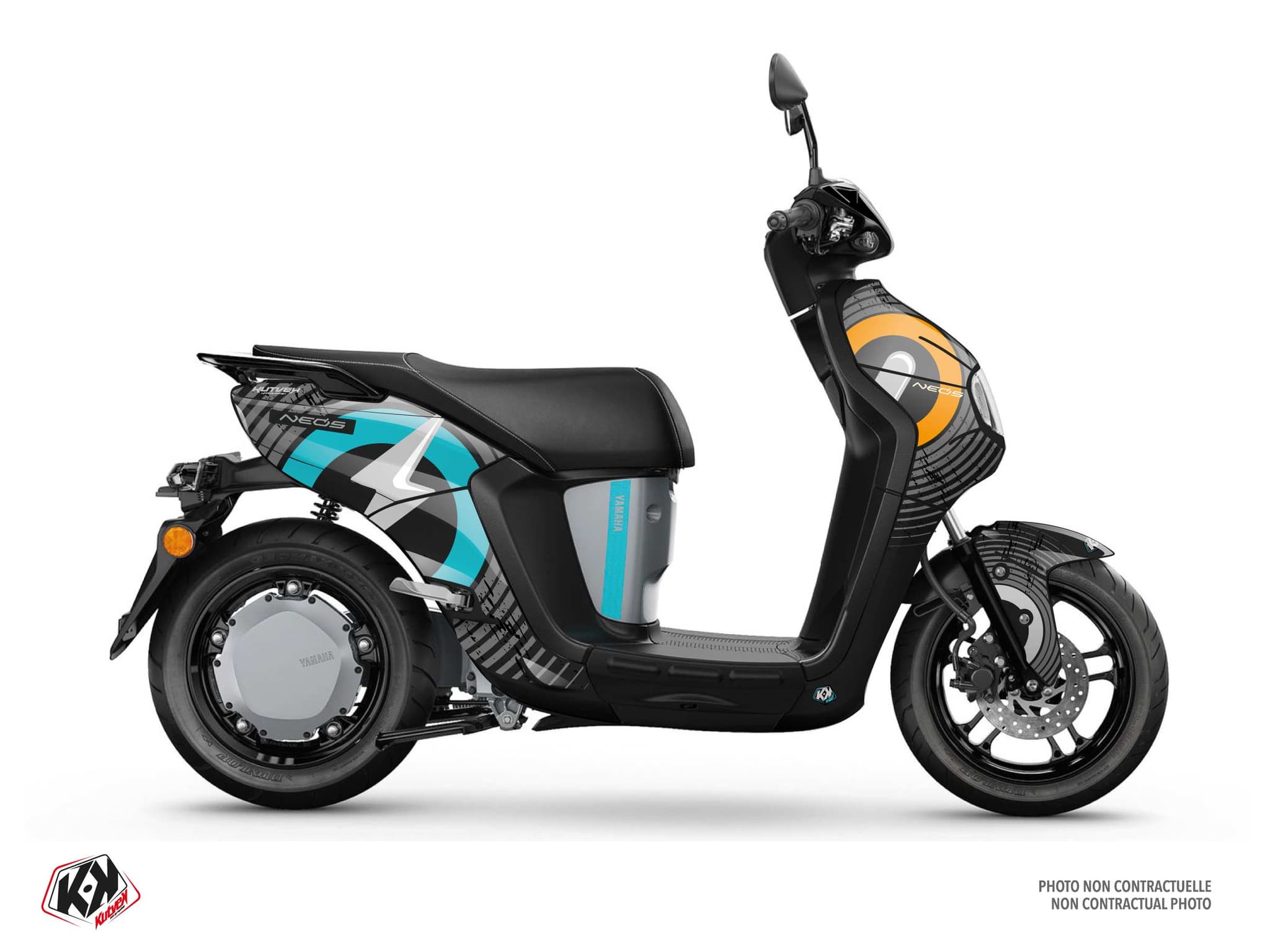 Kit graphique Scooter YAMAHA NEOS ELECTRIQUE IMPULSE Noir