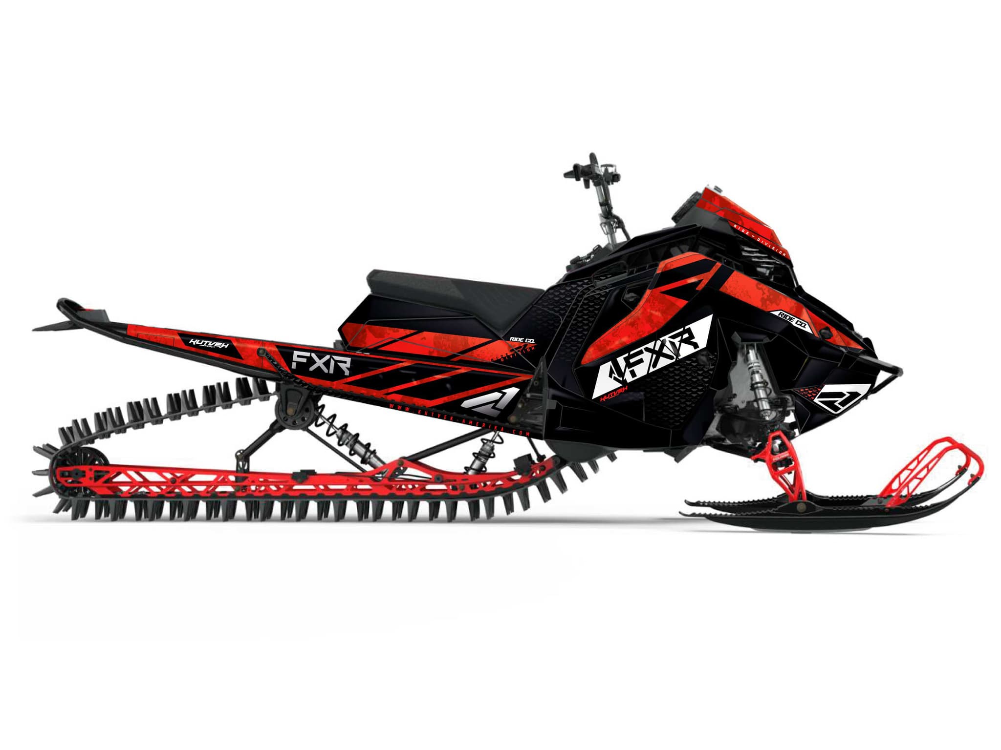 kit déco motoneige lynx rave re fxr inert rouge