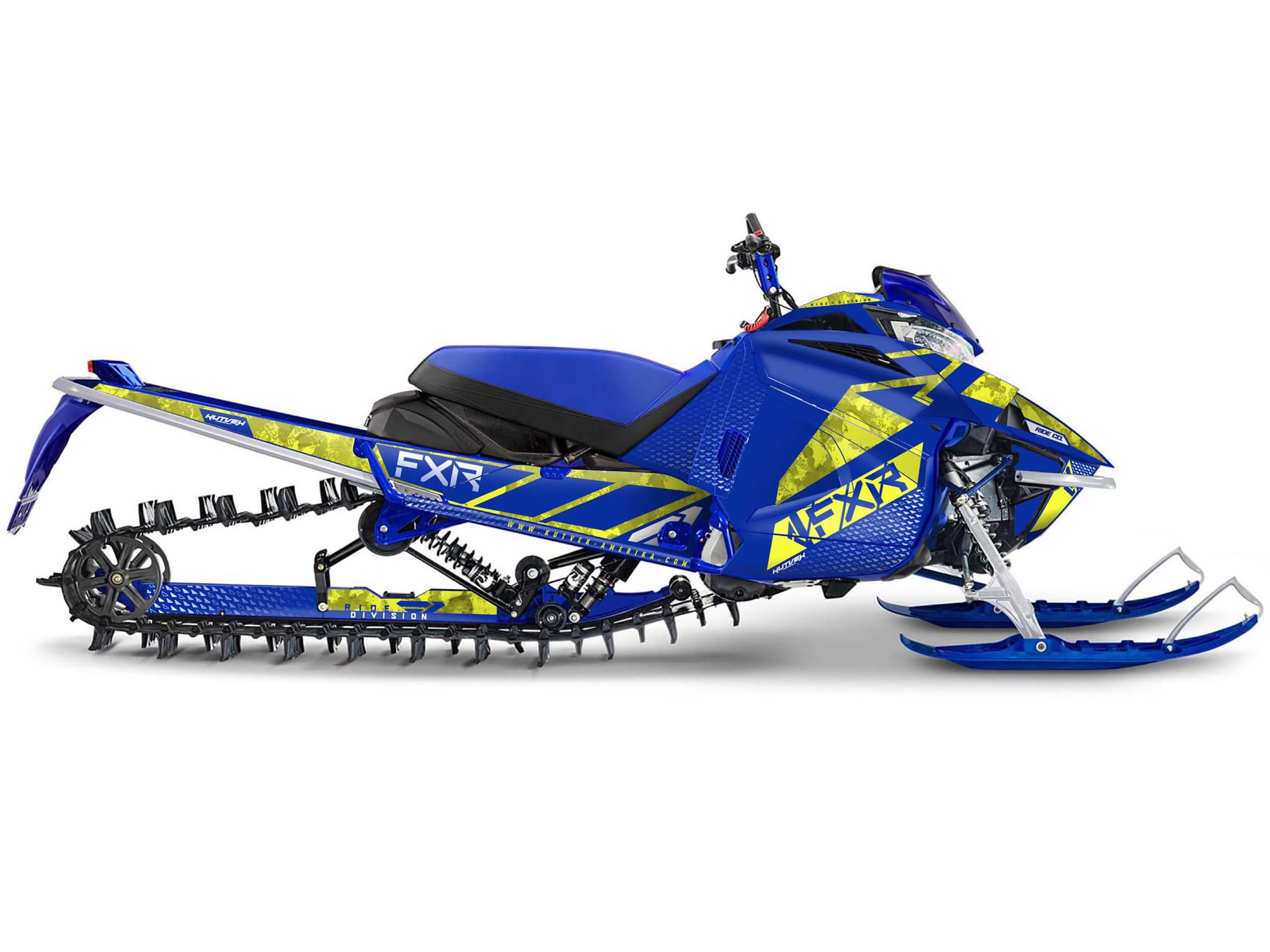 Kit graphique Motoneige YAMAHA APEX FXR INERT Jaune