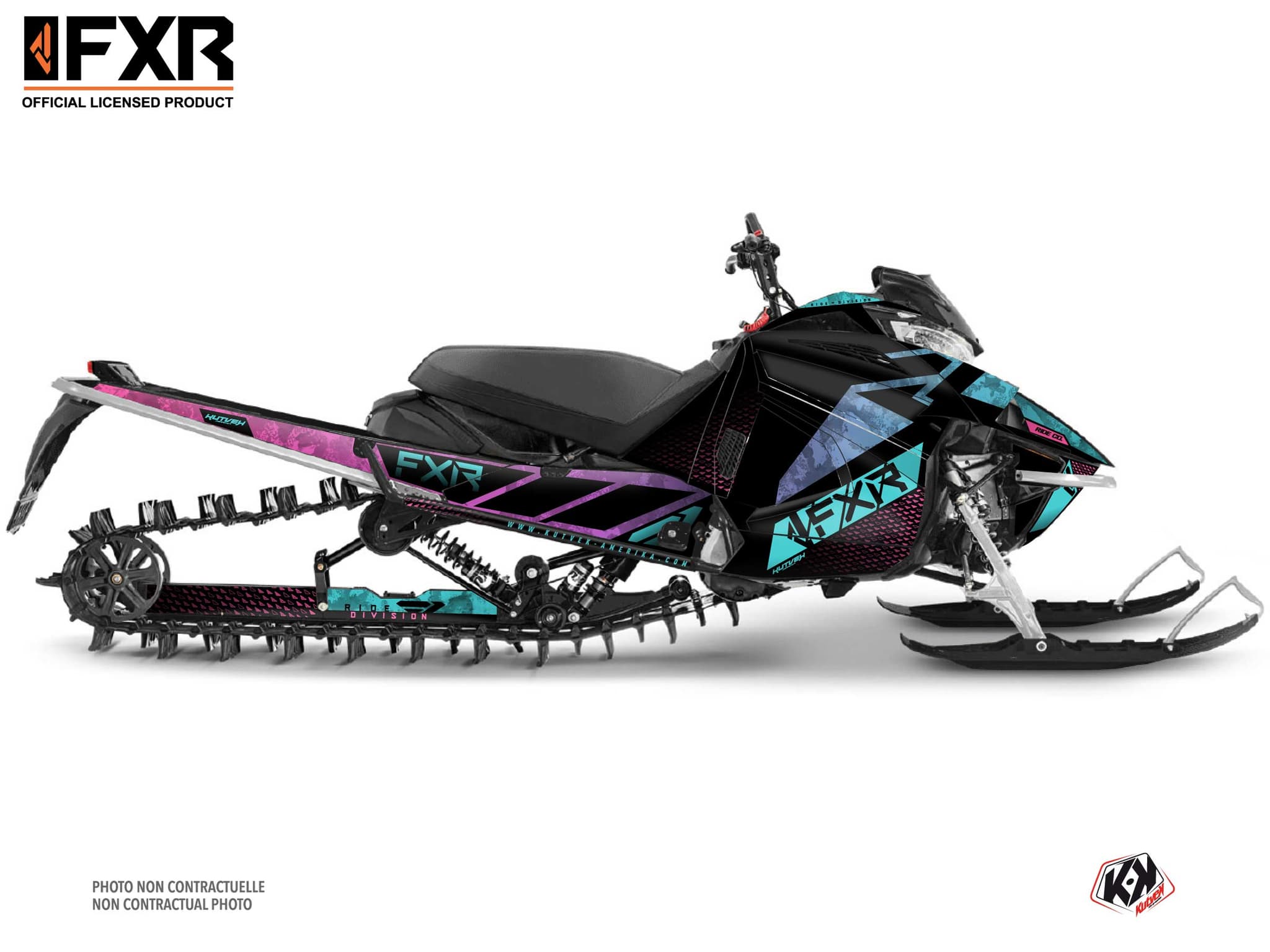 kit déco motoneige yamaha sx venom mountain fxr inert turquoise