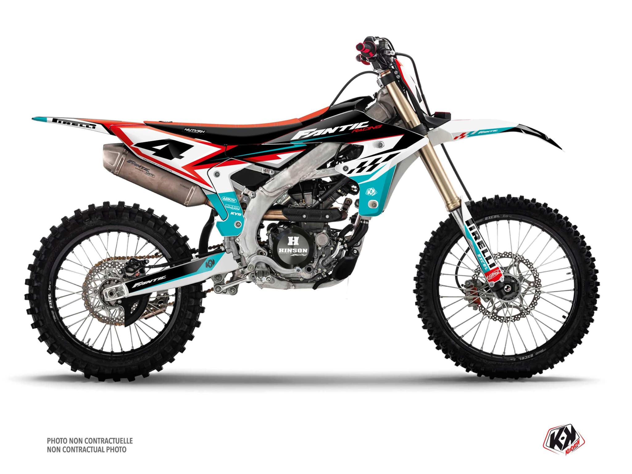 kit graphique motocross fantic xx 450 f inkline turquoise