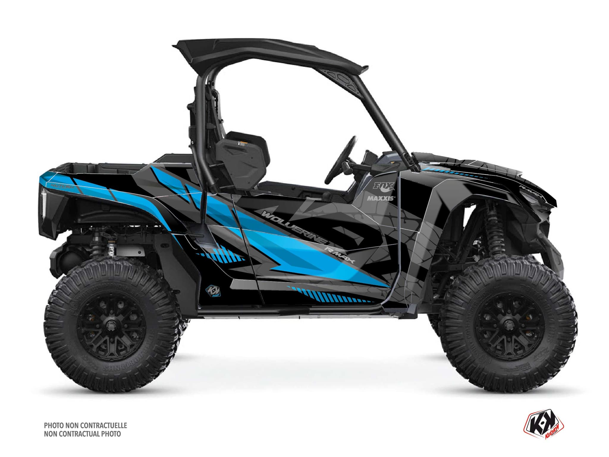 Kit graphique SSV Kaiman Yamaha Wolverine RMAX Cyan