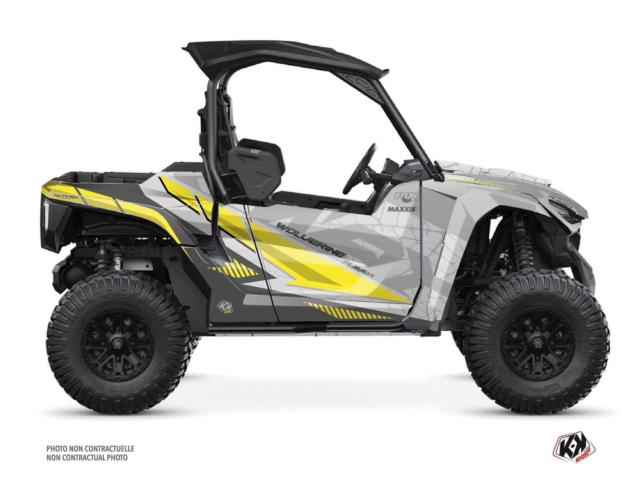 Kit graphique SSV Kaiman Yamaha Wolverine RMAX Jaune