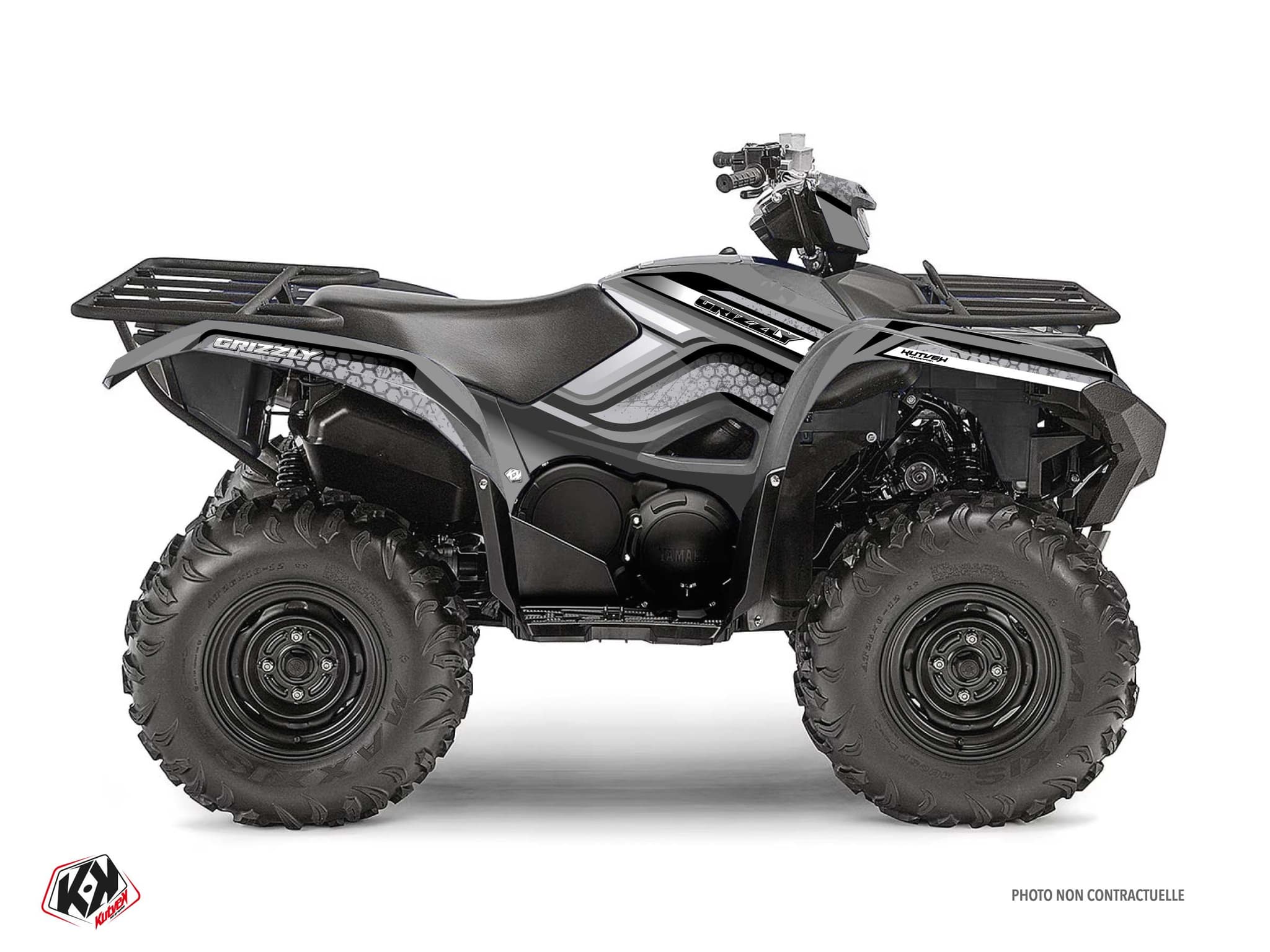 kit graphique quad yamaha grizzly 708 intense gris