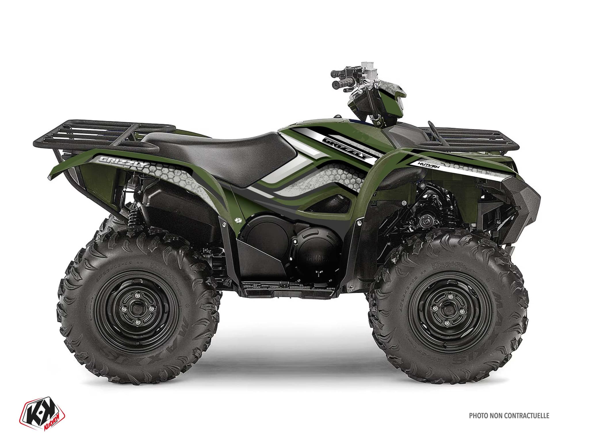 kit graphique quad yamaha grizzly 708 intense vert