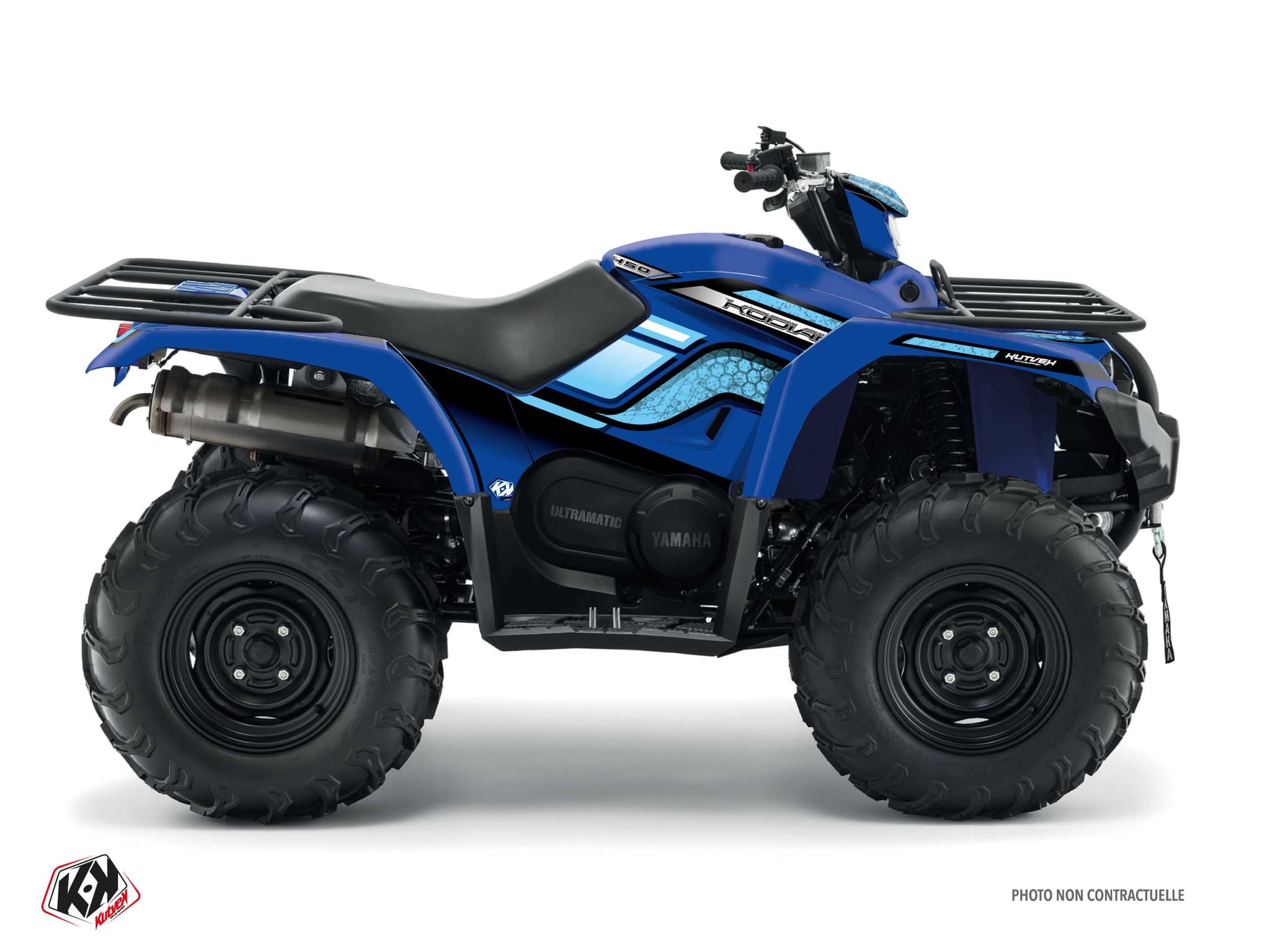 kit graphique quad yamaha kodiak 450 intense bleu turquoise