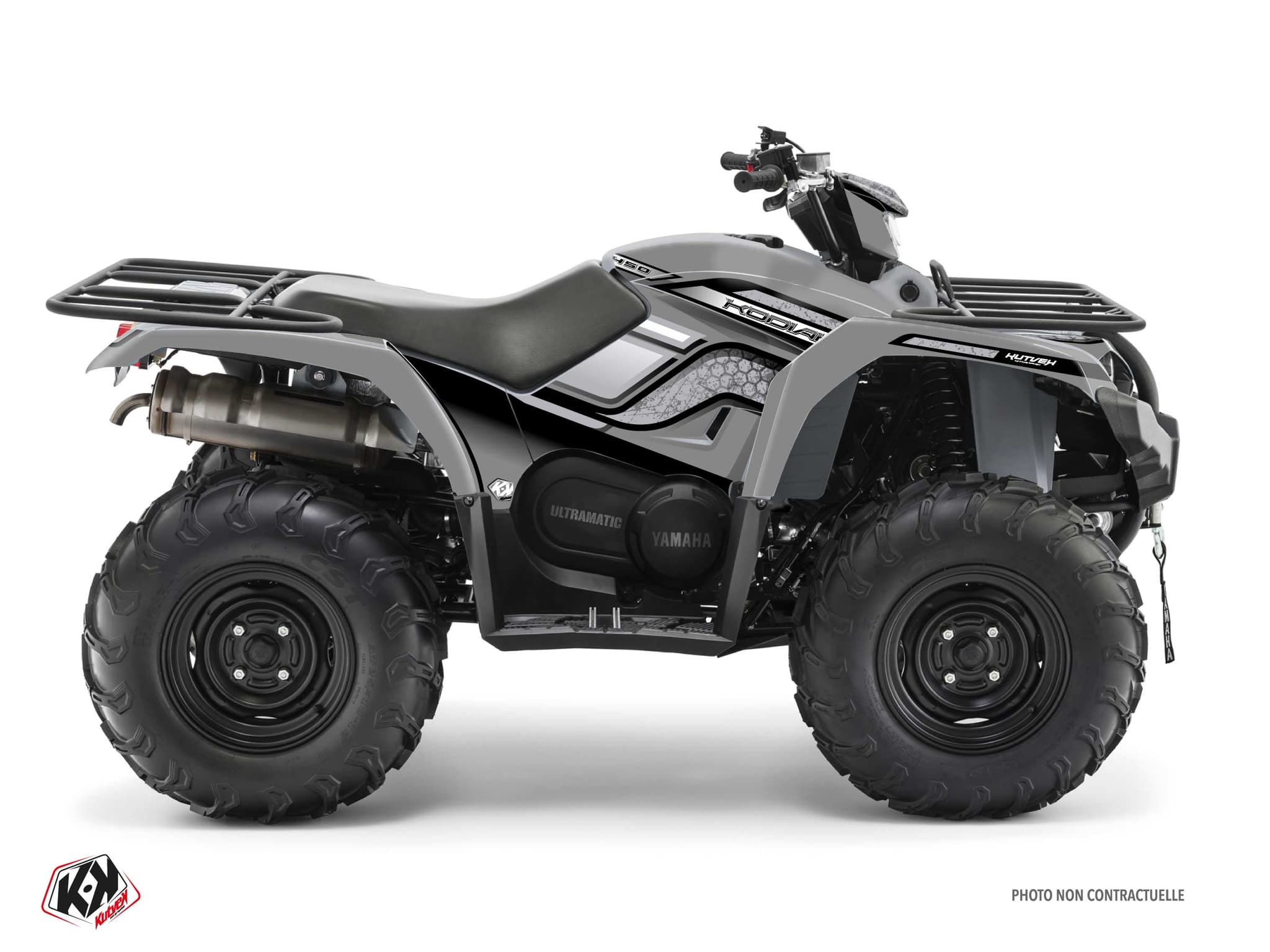 kit graphique quad yamaha kodiak 450 intense gris