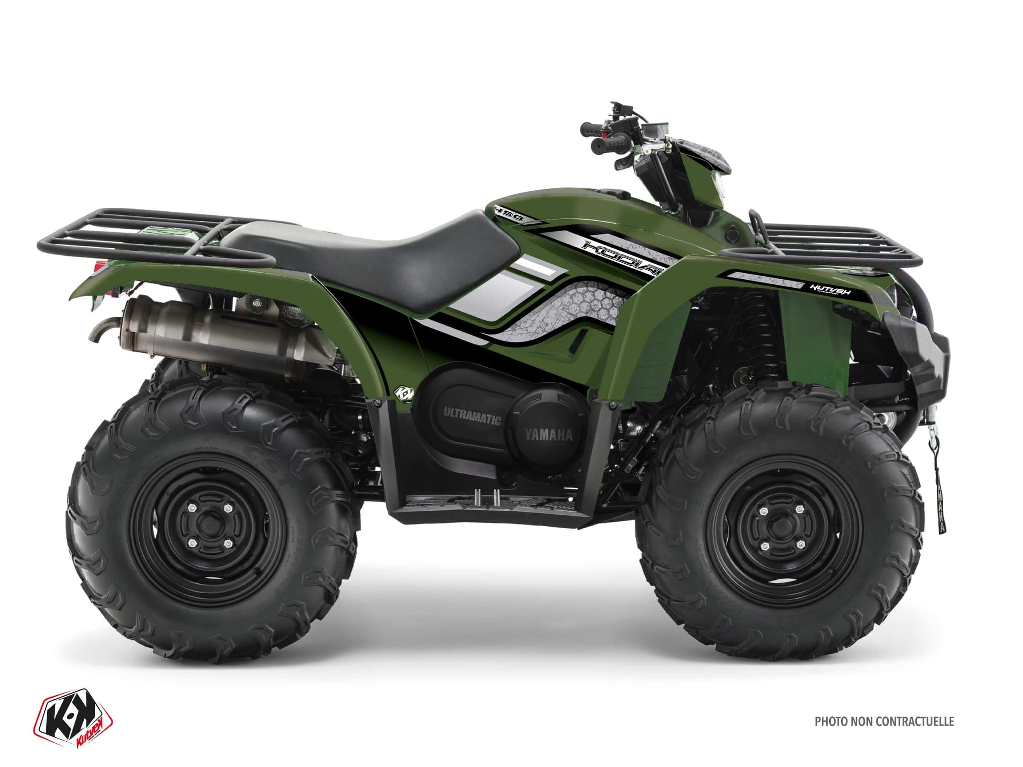 kit graphique quad yamaha kodiak 450 intense vert