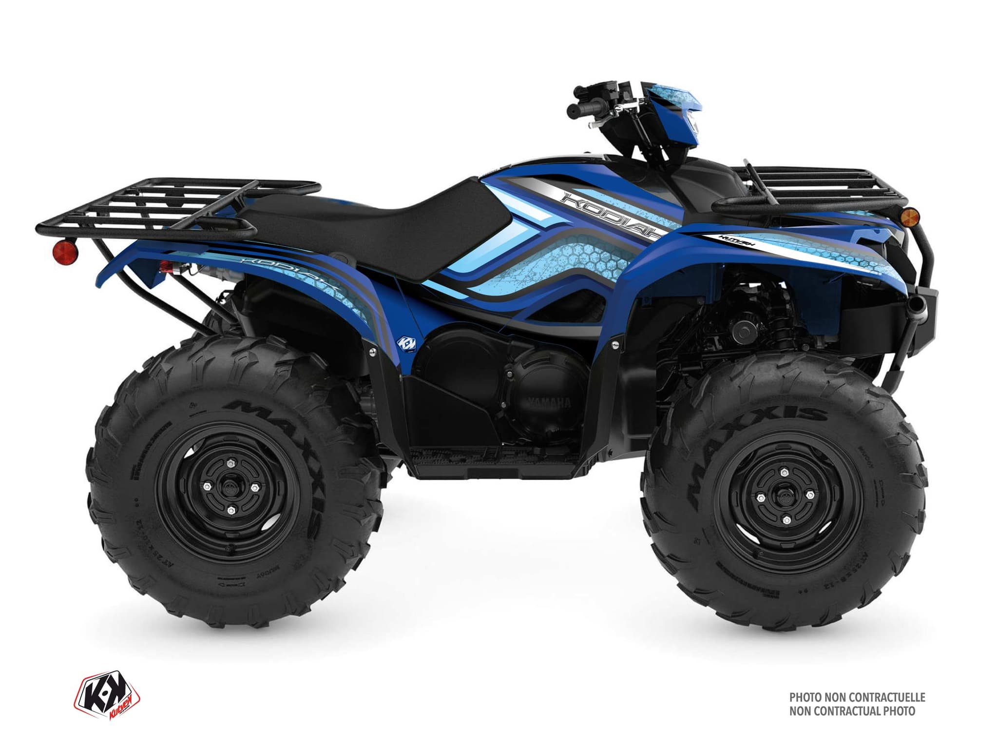 kit graphique quad yamaha kodiak 700 intense bleu