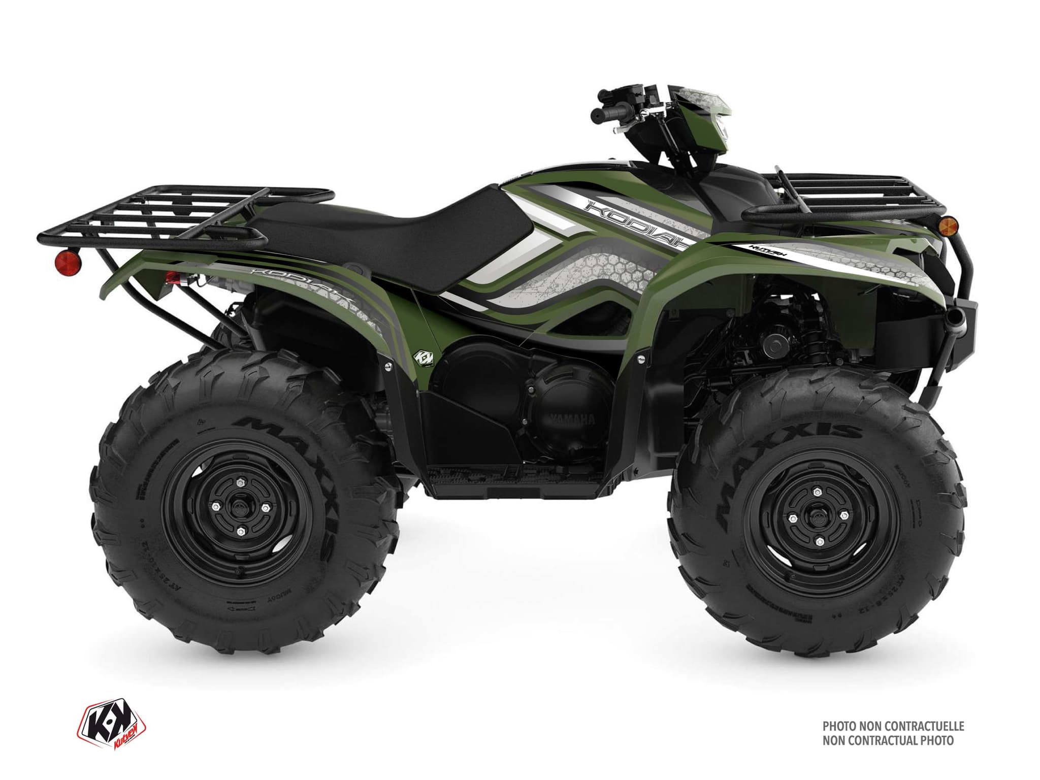 kit graphique quad yamaha kodiak 700 intense vert