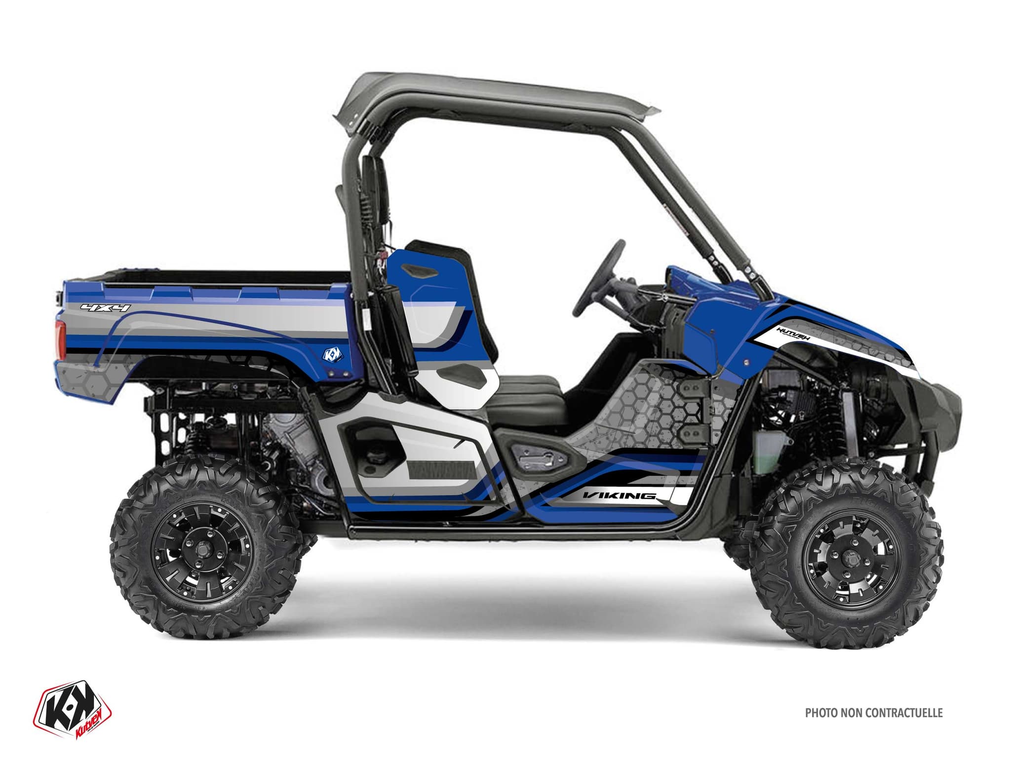 kit graphique ssv yamaha viking intense bleu