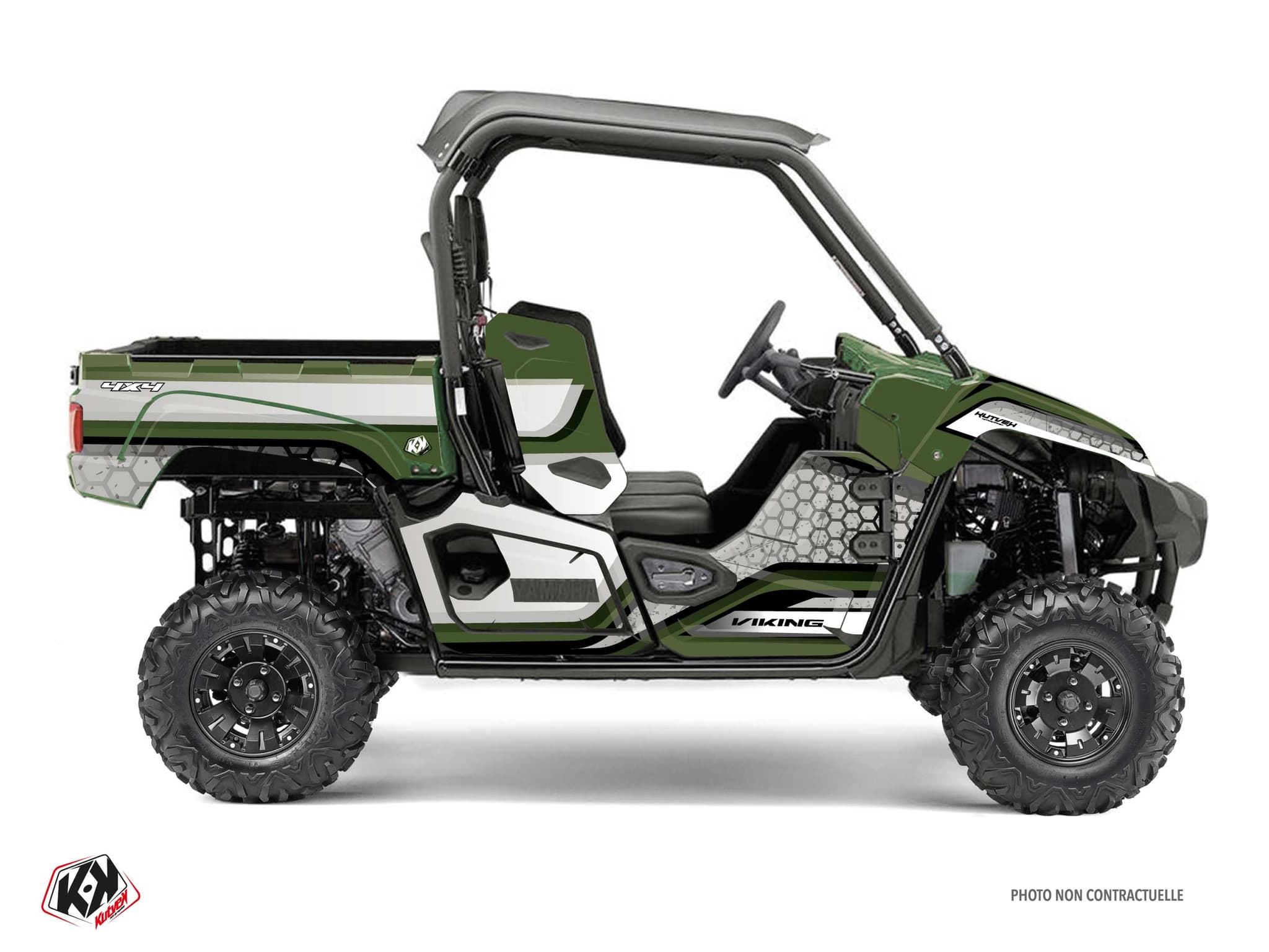 kit graphique ssv yamaha viking intense vert