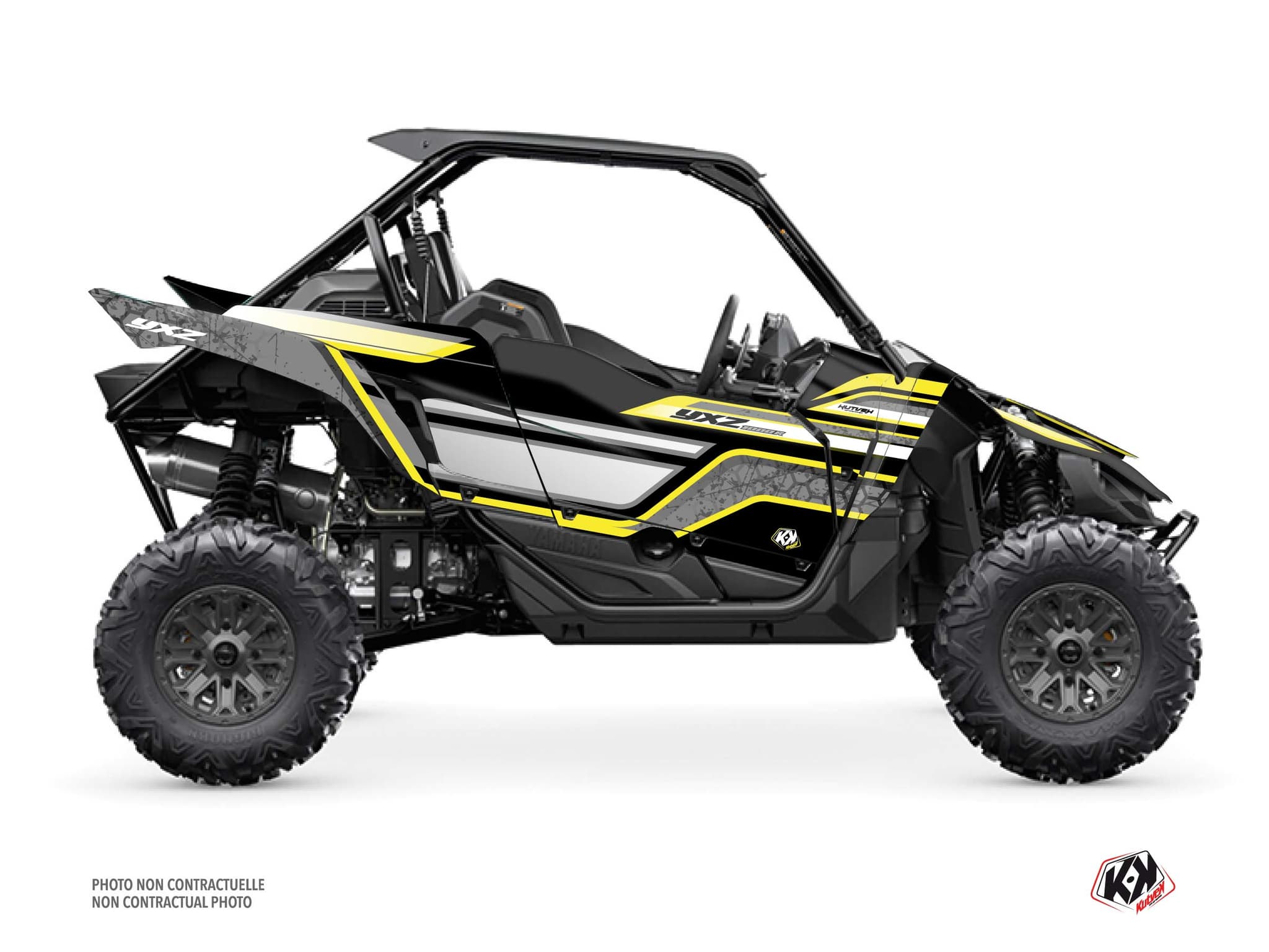 kit graphique ssv yamaha yxz 1000 r intense noir-jaune