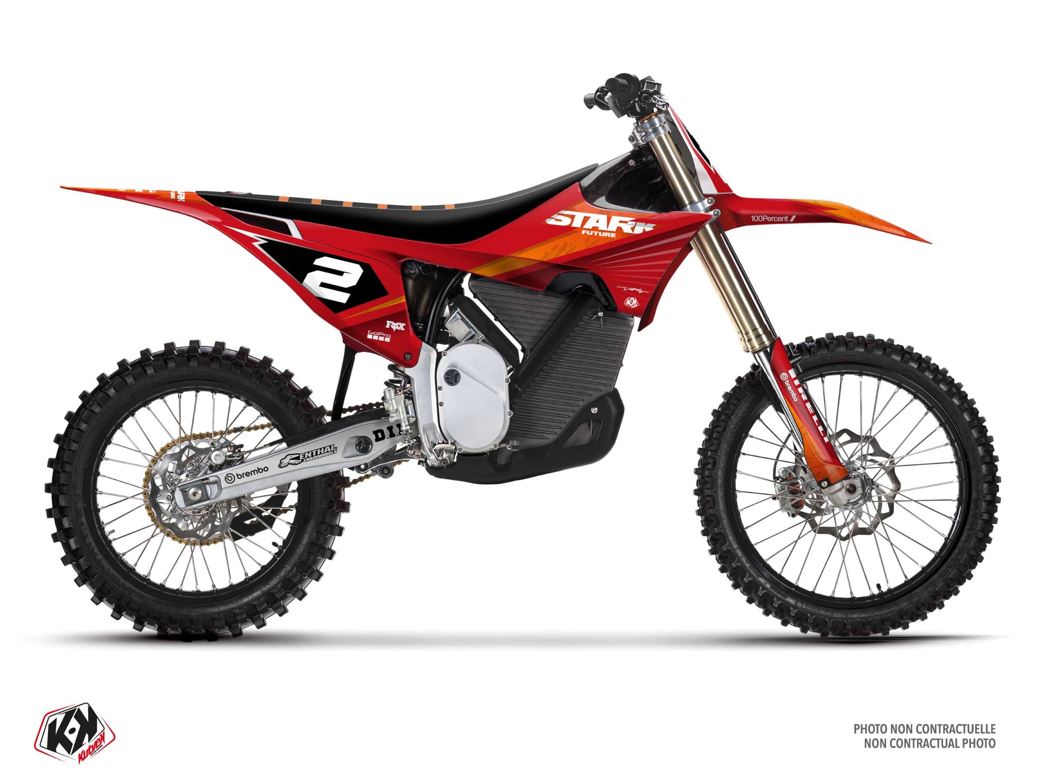 Graphic Kit Ion Red Dirt Bike Stark Future Varg