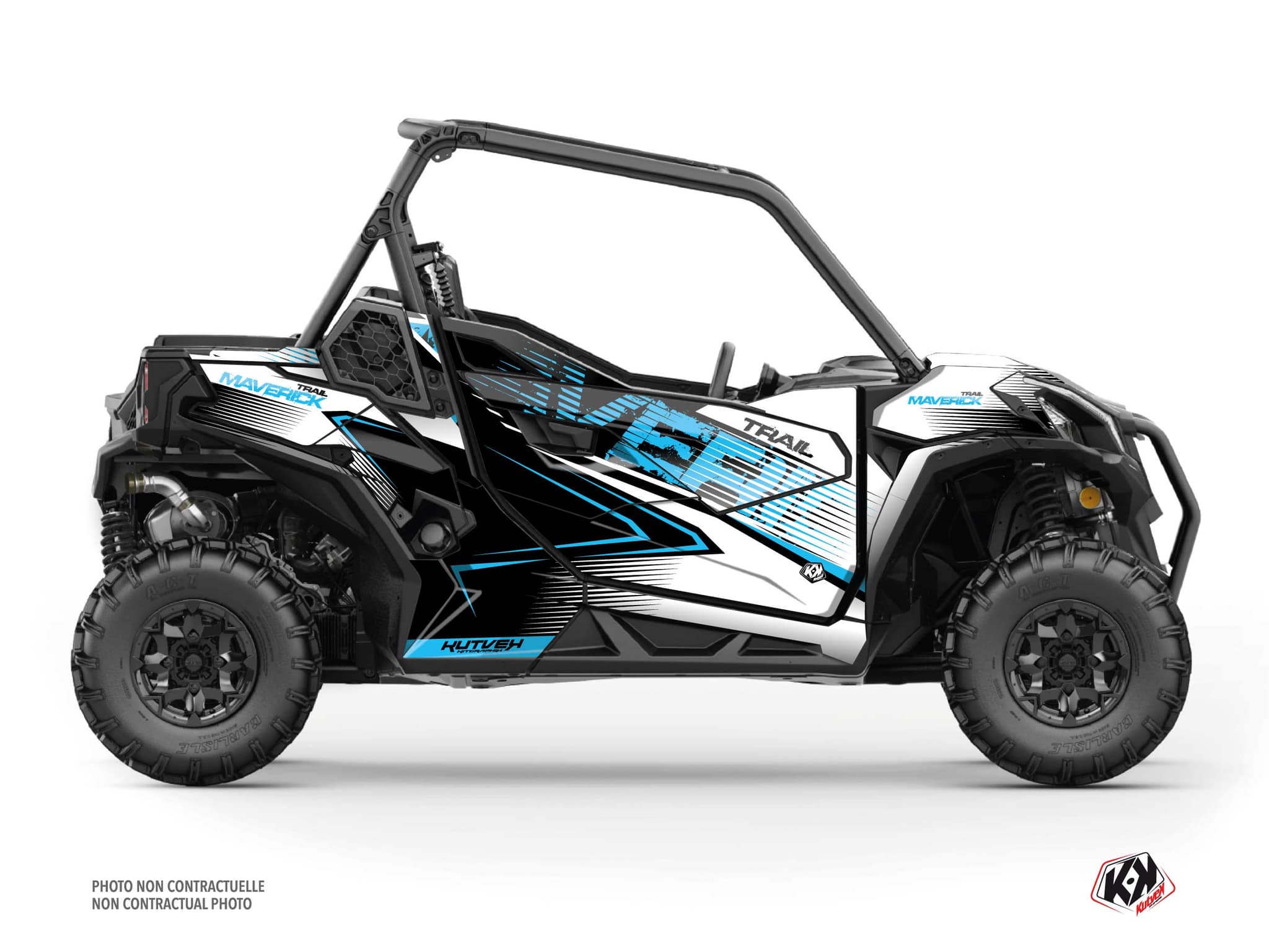 Can Am Maverick Trail UTV Kallin Graphic Kit White Blue