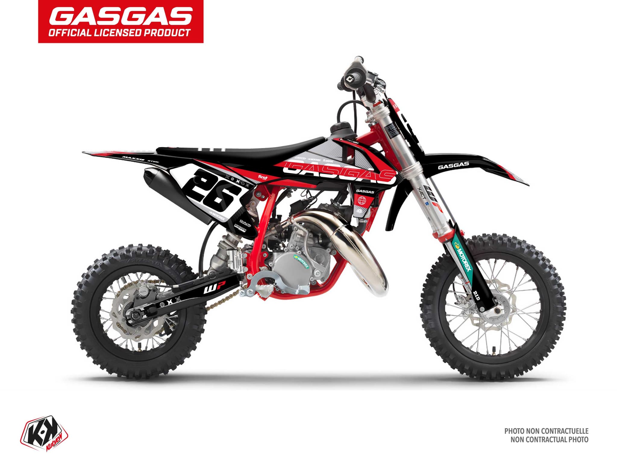 kit de decoración motocross gasgas mc 50 kanyon negro