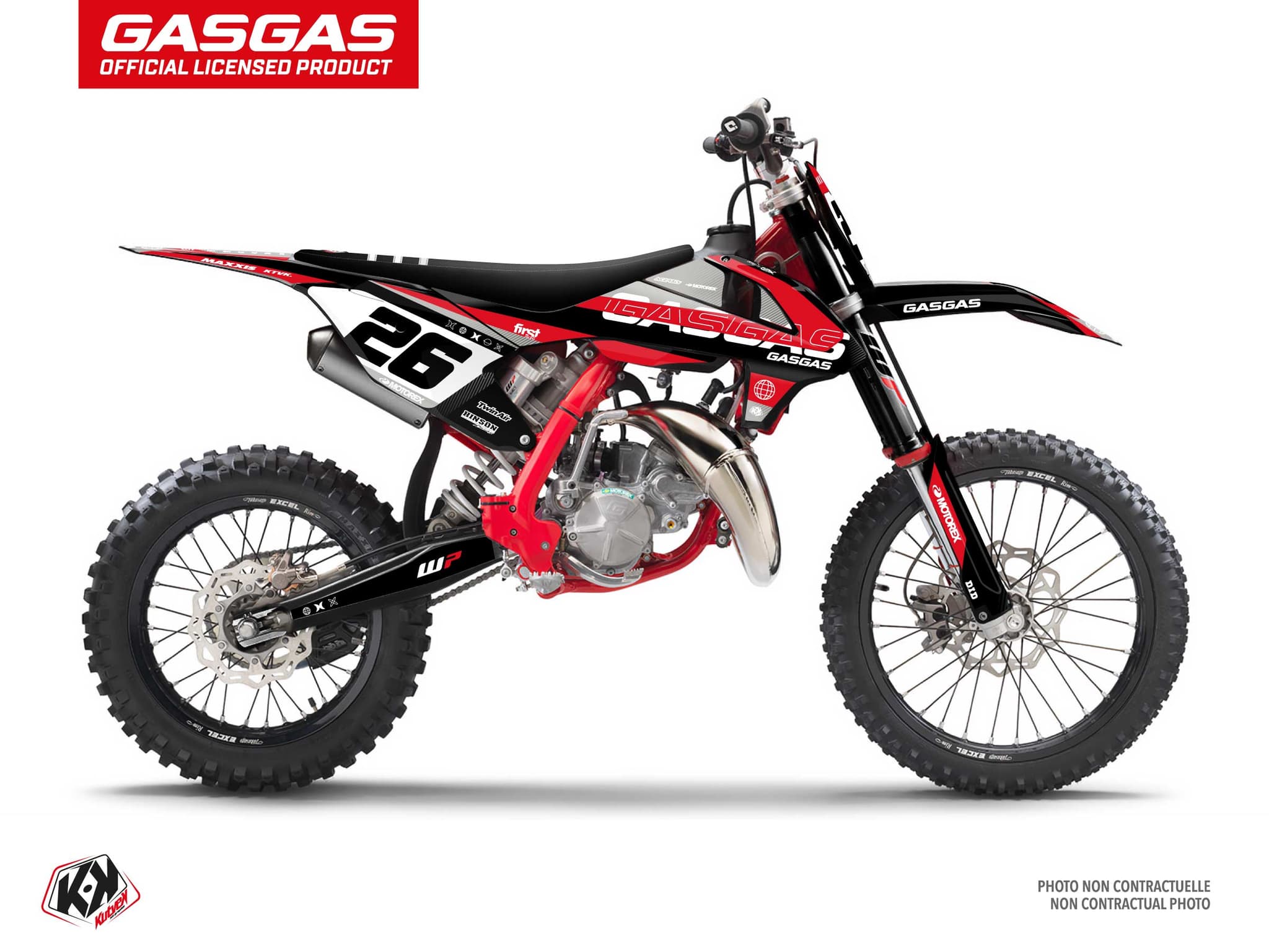 deko-set moto-cross gasgas mc 85 kanyon schwarz