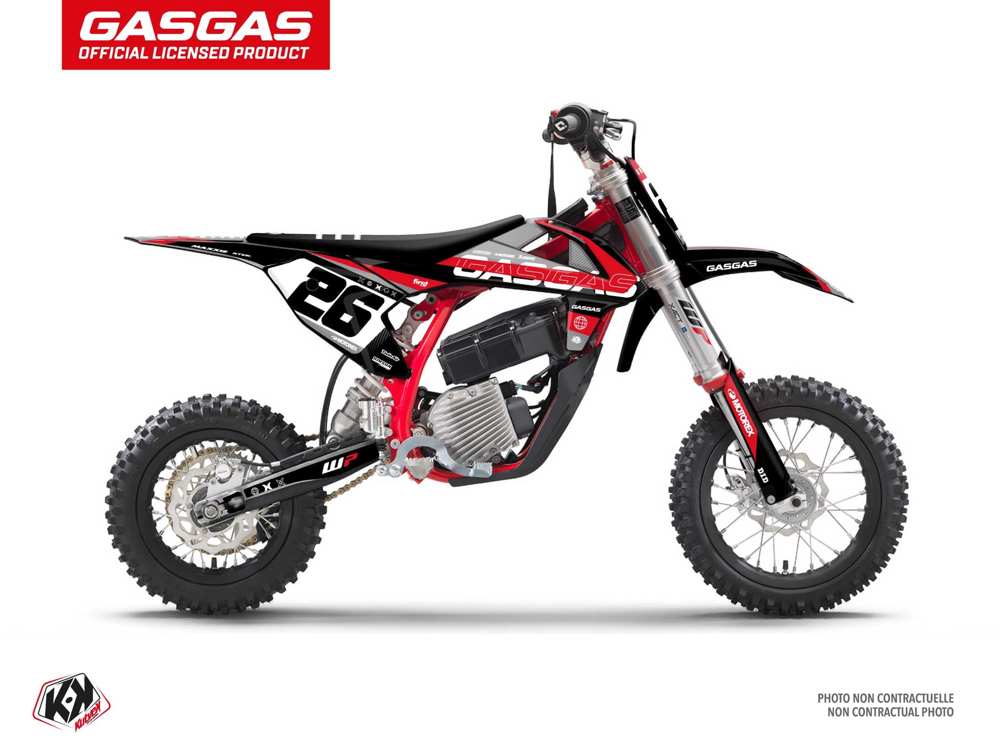 deko-set moto-cross gasgas mc-e 5 kanyon schwarz