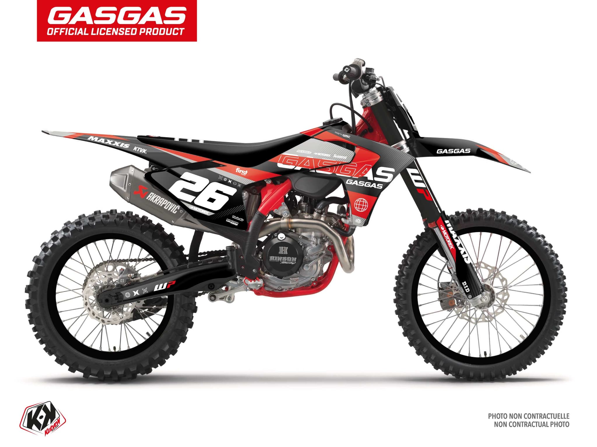 deko-set moto-cross gasgas mc 125 kanyon schwarz