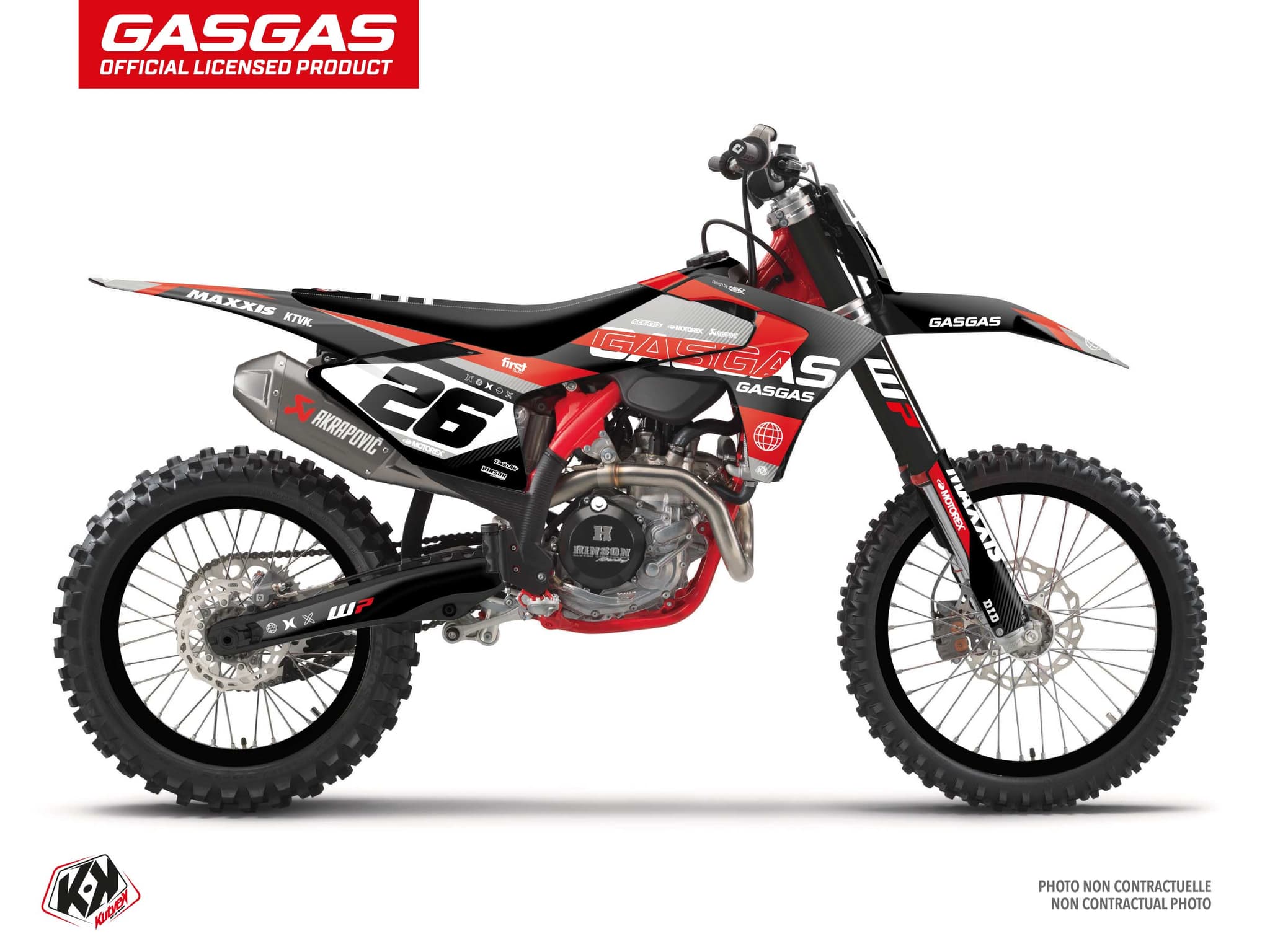 Graphic Kit Dirt Bike Gasgas EX 300 Kanyon Black