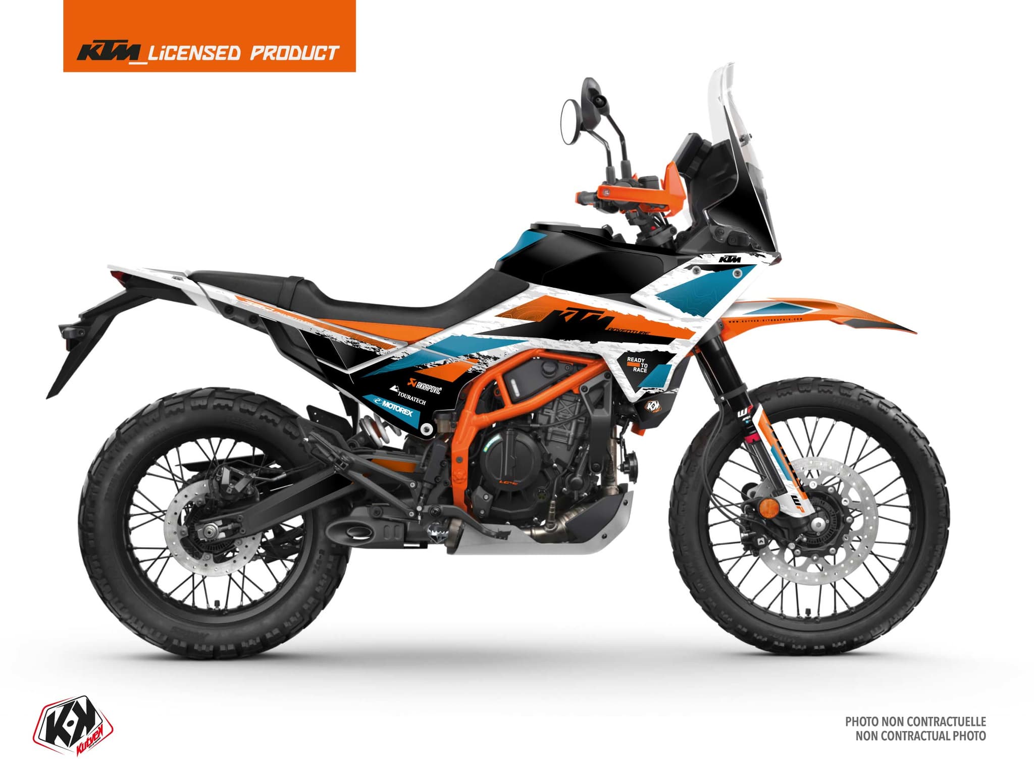KTM Adventure 390 R Karpathians White Graphic Kit