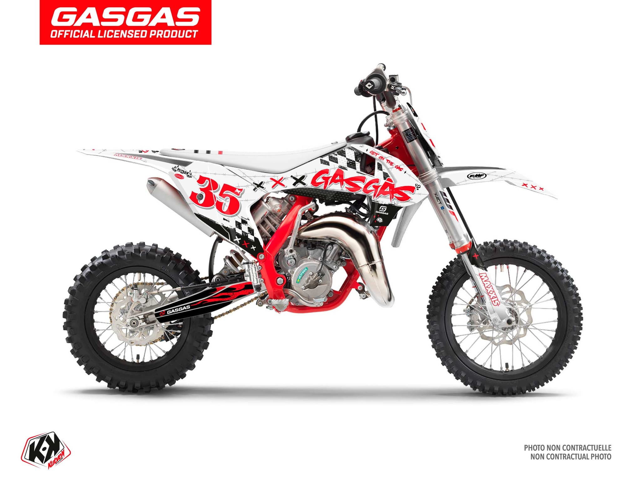 deko-set moto-cross gasgas mc 65 kartel weiß