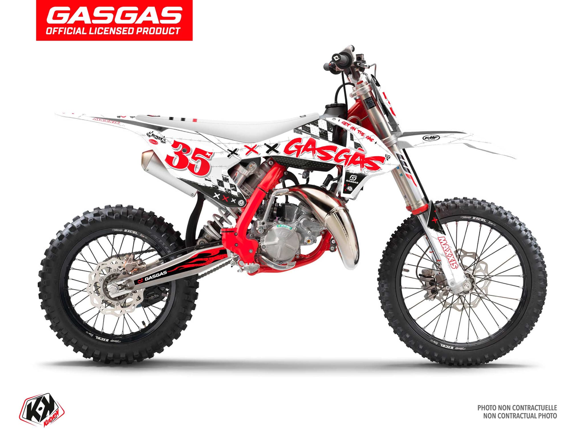 deko-set moto-cross gasgas mc 85 kartel weiß