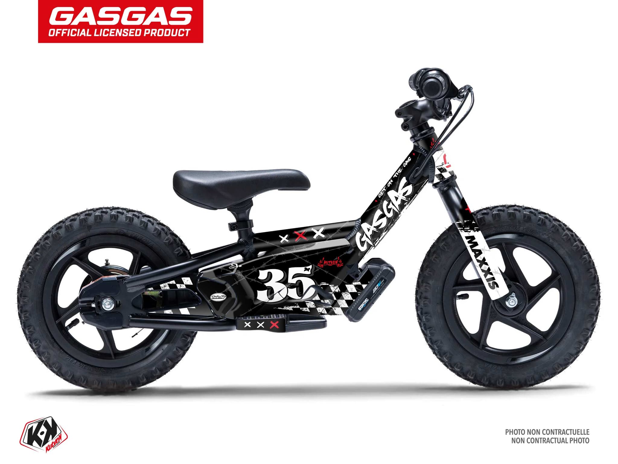 Balance Bike STACYC eDRIVE 12 KARTEL Black graphic kit