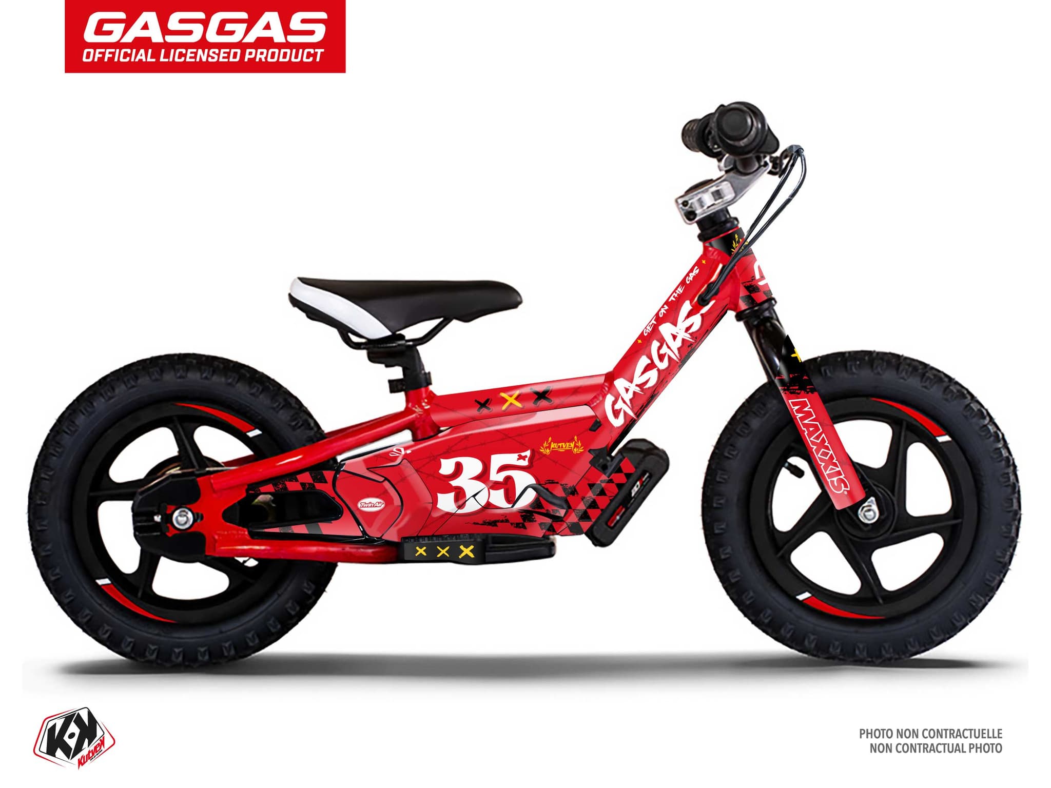 Balance Bike STACYC eDRIVE 12 KARTEL Red graphic kit
