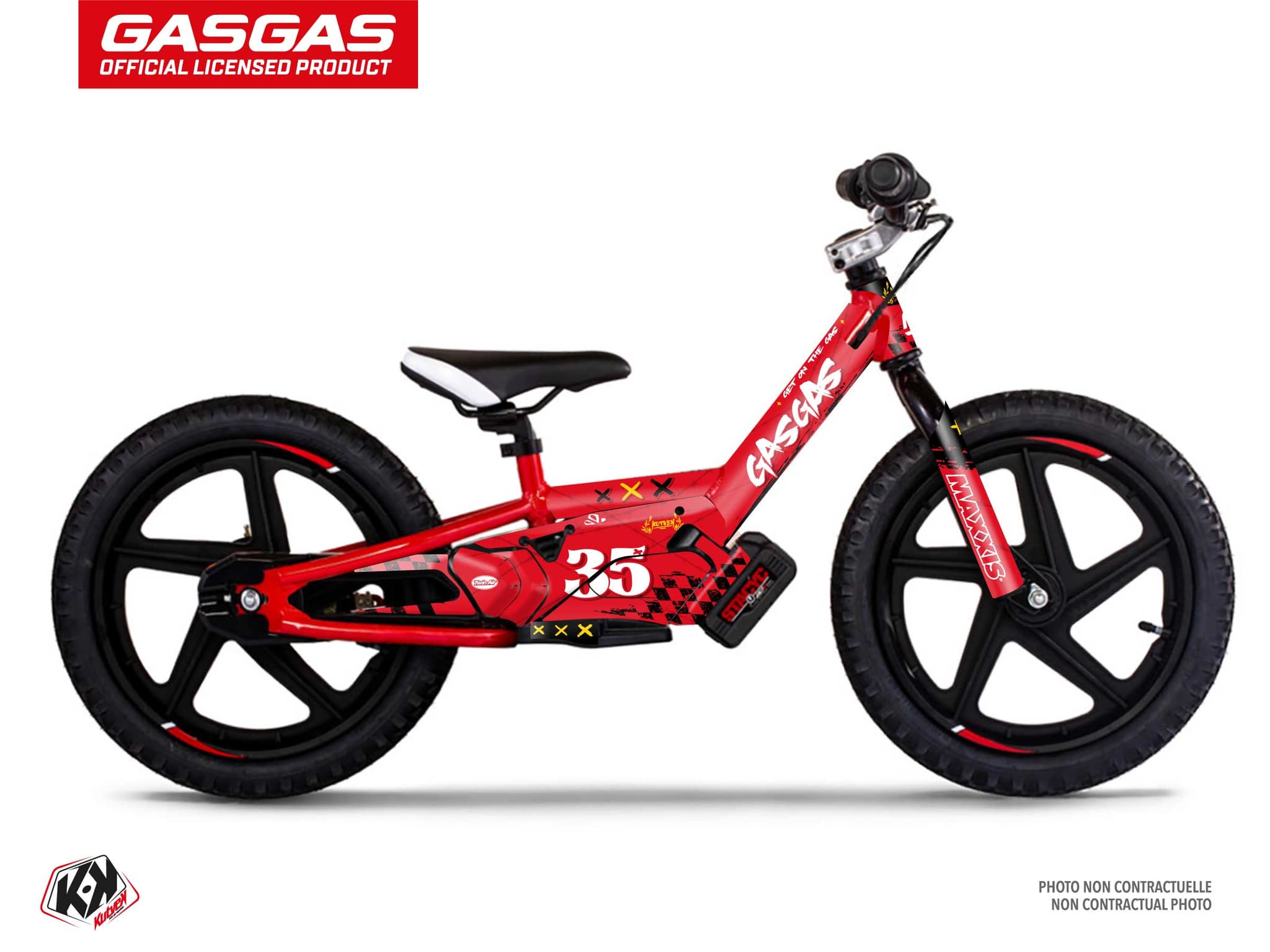 Balance Bike STACYC eDRIVE 16 KARTEL Red graphic kit