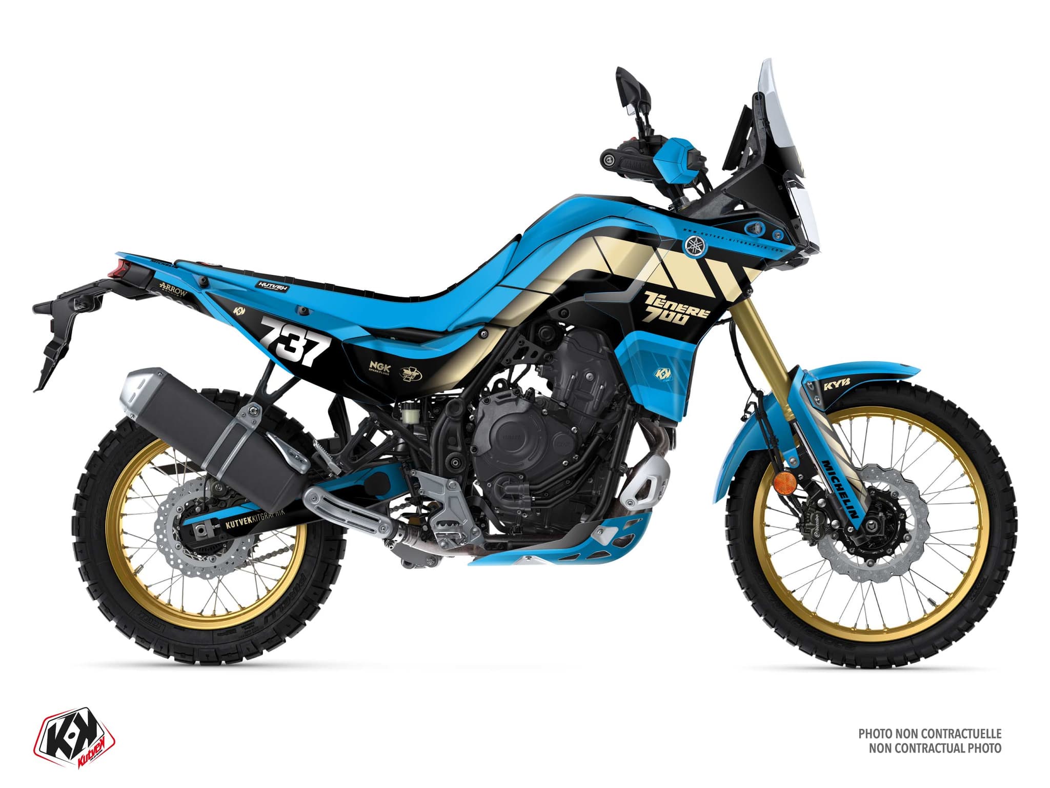 kit graphique moto yamaha tenere 700 katheeb cyan